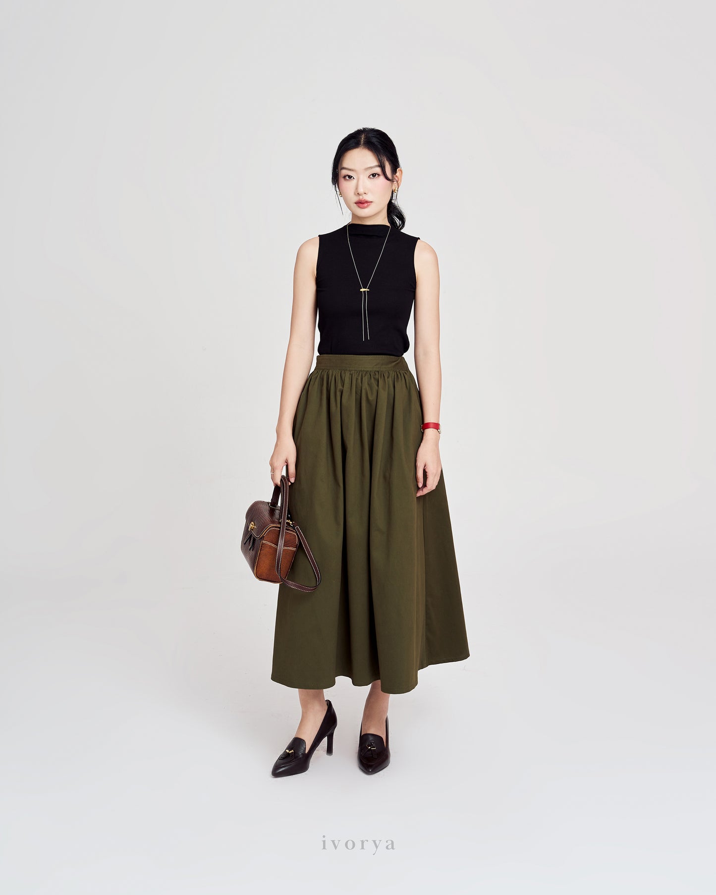 Áo thun tăm màu đen không tay - SH9972