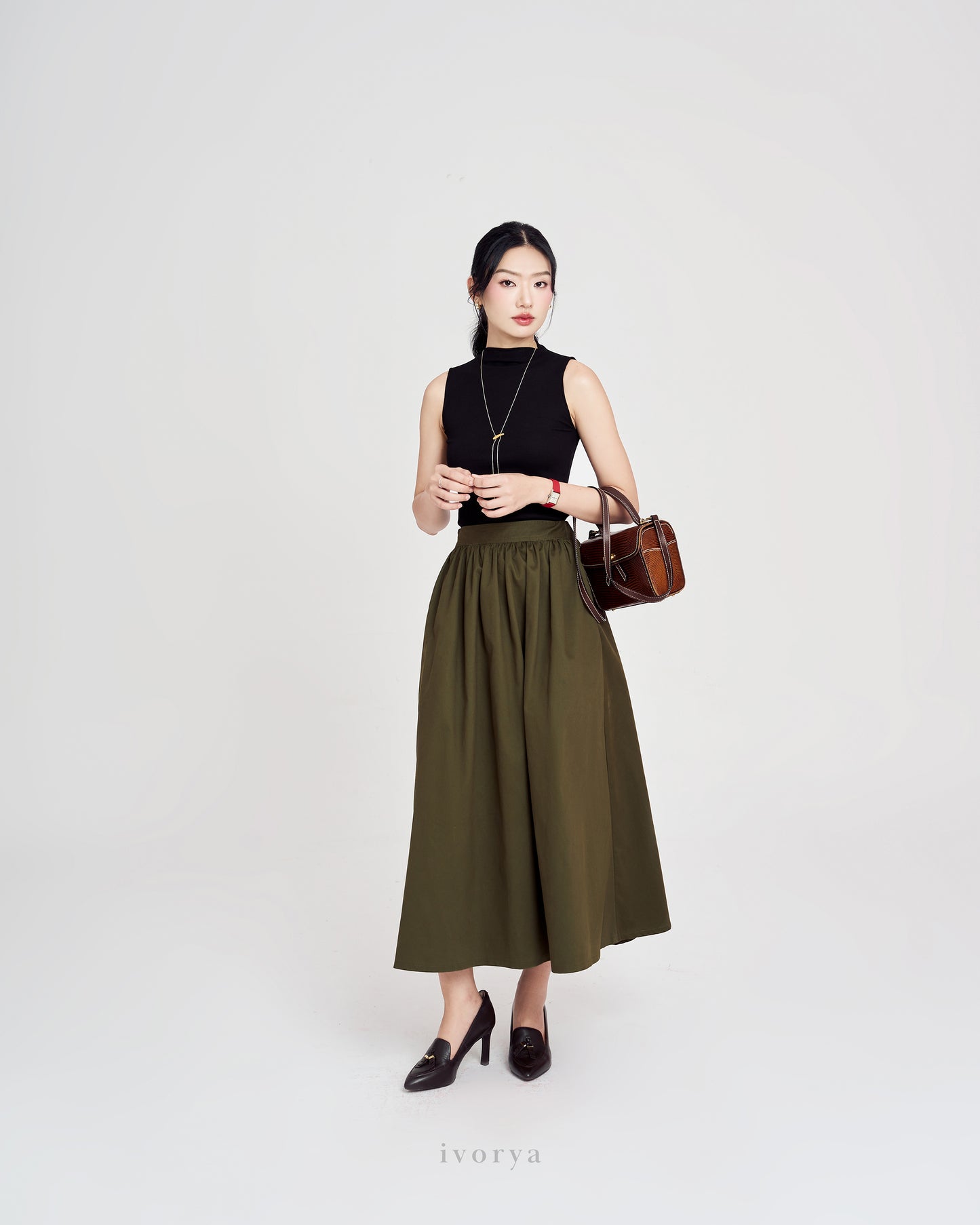 Áo thun tăm màu đen không tay - SH9972